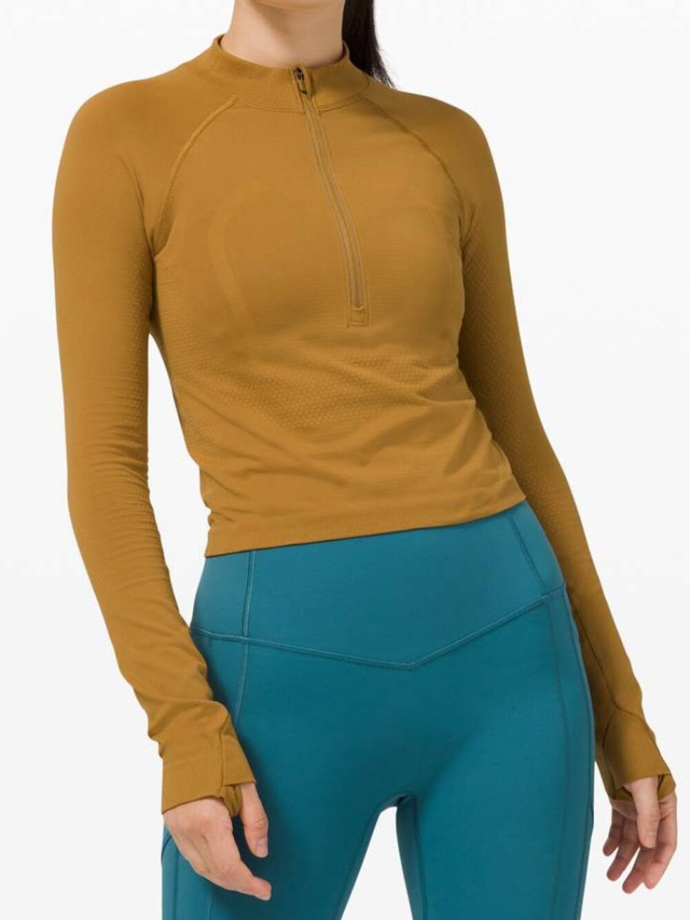Lululemon Swiftly Tech 1/2 Zip 2.0 *Cool Spiced Bronze / Tuscan Gold 8 NWT